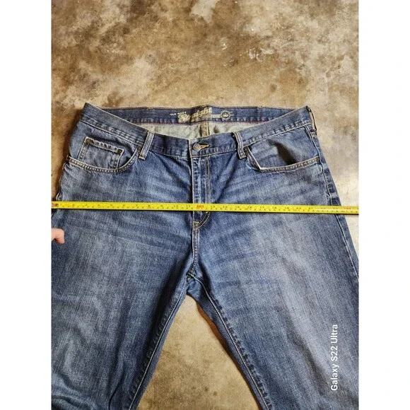 VTG Old Navy Straight Jeans Men Size 40 Medium Wash  Inseam 28 - Picture 2 of 8